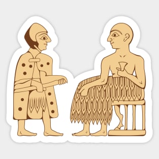 Sumerian King Lugal kisalsi Sticker